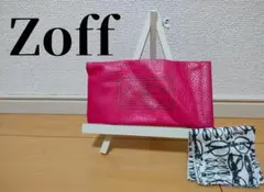 Zoff　ゾフ　眼鏡ケース　ソフト眼鏡ケース　眼鏡拭き　メガネケース　メガネ