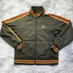 美品 adidas カーキ系 トラックジャケット 裏メッシュ レディース L