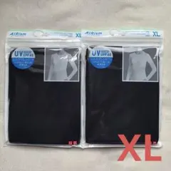 【新品】ユニクロ エアリズム UVカット クルーネック シルクブレンド XL2枚