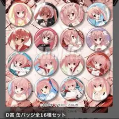 緋弾のアリア くじ引き堂 アリアバースデー くじ D賞 缶バッジ 全16種セット