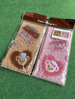 【新品未開封】ダッフィー・シェリーメイ ハンカチセット