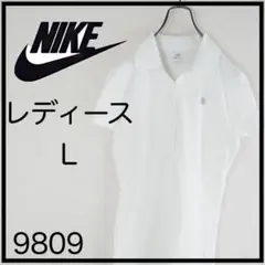 NIKE レディース 半袖　ポロシャツ Lサイズ ホワイト　ゴルフ　テニス