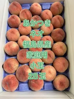 8/4収穫 特価品　あかつきネオ　福島県産　家庭用小玉　柔らかめ　28玉のサムネイル