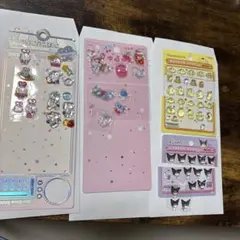 おすそ分け　ボンボンドロップシール　サンリオmini 他、立体シール　セット売り