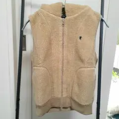 ベイマックス様専用　ジムフレックス　ボアフード付きベスト ベージュ