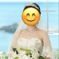 ウエディングブライダルティアラネックレス