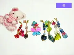⑯、オリジナル天然石チャームセット.ꕤ*.゜