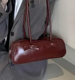 ribbon wide square bag