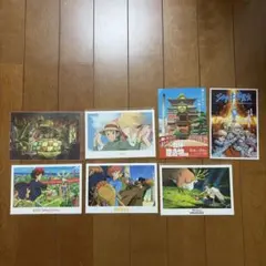 スタジオジブリ ポストカード 7枚セット　立体建造物展　ジブリの大博覧会