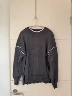 global work グローバルワーク ニット 長袖 グレー M