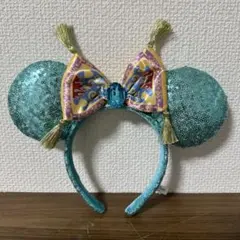 ディズニーリゾート　カチューシャ　ミニー　スパンコール　アラジン　ジャスミン
