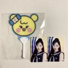 NiziUオフラインくじ　リオセット　うちわキーホルダー、ステッカー