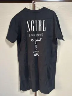 【人気デザイン】X-girl バックプリント ロゴTシャツ 黒のサムネイル