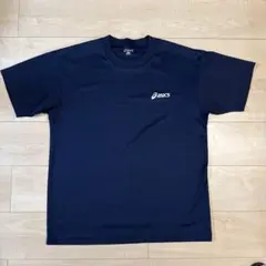 asics アシックス 刺繍タグ Tシャツ ネイビーのサムネイル