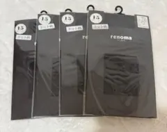 renoma ブラック ドット柄 ストッキング