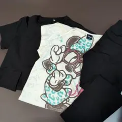 Disney ミニーマウス Tシャツ　パンツ　 3枚セットのサムネイル