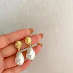 【ピアス】【両耳用】結婚式 入学式 レディース ゴールド 冠婚葬祭 パールピアス