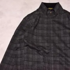 CLOSSHI PREMIUM チェック柄 ジップジャケット　ブルゾン