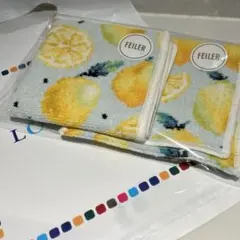 【新品・完売品】FEILER レモンドット　ハンカチポーチ レア
