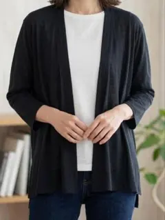 J.PRESS（ジェイプレス）ノーカラーカーディガン美品Mサイズのサムネイル