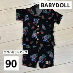 【美品】スティッチ　アロハシャツ・ハーフパンツセットアップ　BABYDOLL