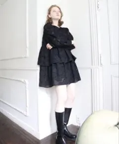 épineエピヌ flower lace tiered onepieceのサムネイル