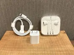 【Apple純正・新品】iPhoneイヤホン・ケーブル・アダプタ3点セット