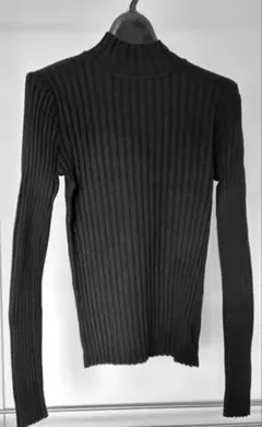 【DHOLIC】リブ編みハイネックニット