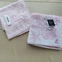 renoma & LANVIN 花柄タオルハンカチセット
