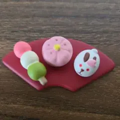 ☆コンコンブル　春の和菓子盆☆concombre 　団子　うさぎ饅頭　お花見☆