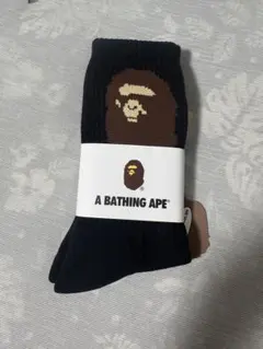 A BATHING APE ソックス 靴下 ブラックのサムネイル