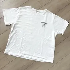 javaオオカミ刺繍Tシャツ　ホワイト