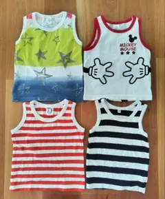 タンクトップ　ノースリーブ　4枚セット　90cm