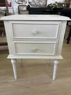 【特価品】新品未使用アウトレット★レトロ調アンティーク風ミニデスク　猫脚 コンソール アイボリー　IK133 マントルピース（テイスト（インテリア）カントリー風）の