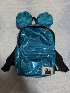 新品未使用　ミッキーマウス　ラメ　耳付きリュックサック　ディズニー