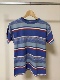 90s JOE McCOY ジャガード ボーダーT 36のサムネイル