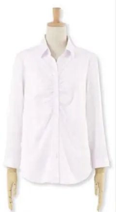 【新品未使用】ブラウス オフィス9号 ピンク8分袖