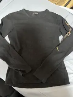 EMPORIO ARMANI ブラック長袖シャツ S