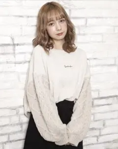 INGNI ボリュームスリーブニット Mサイズ