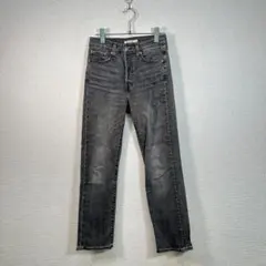 ▲リーバイス ウェッジストレート ブラックデニム W27