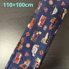 【KIYOHARA】デニム調はたらく自動車柄生地　オックス《110×100cm》