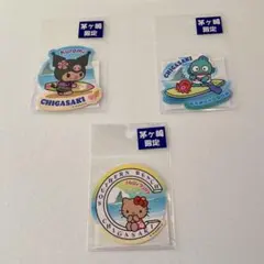 サンリオ　茅ヶ崎限定　ステッカー　日焼けハローキティ　クロミちゃん　ハンギョドン