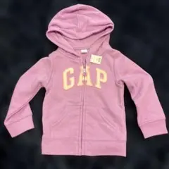 新品タグ付き GAP 薄紫 フルジッパーパーカー 100センチ
