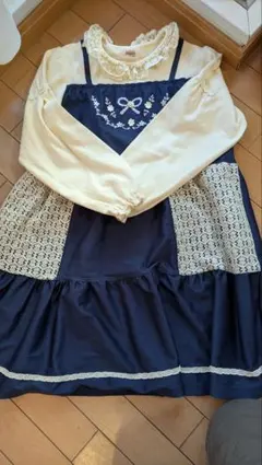 スーリーワ花柄レースンピース 140