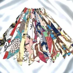 スカーフ10本セット バンダナ　バッグアクセサリー　ヘアアクセサリー