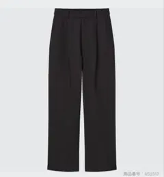 UNIQLO リネンブレンドタックワイドパンツ レディース M黒 - メルカリ