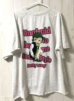 【新品・タグ付き】Betty Boop オーバーサイズ 半袖Tシャツ刺繍
