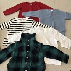 ベビー服　長袖トップスセット 5点