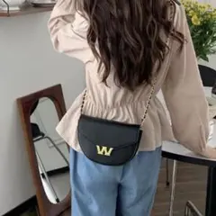 GRL ロゴバックルレザーショルダーバッグ[tr567] ミニバッグ