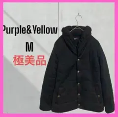 極美品　[Purple&Yellow] ショールカラー　エコダウン　ジャンパー